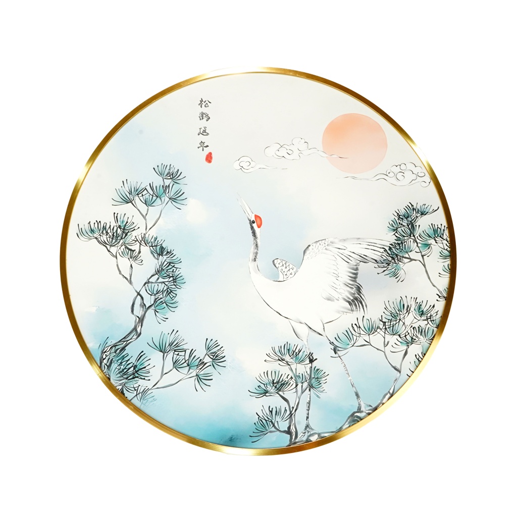 风水画PT00121 : 松鹤延年Longevity Of The Pine And Crane